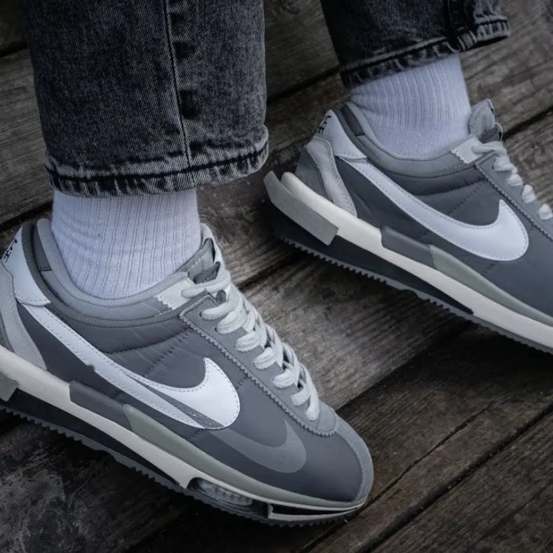 Sacai x Nike Zoom Cortez Iron Grey 霧霾灰(DQ0581001)