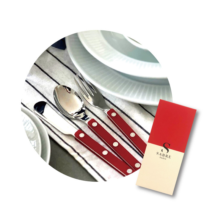 Sabre Beige Bistrot Solid 24-Piece Cutlery Set