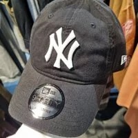 [S] NEW ERA BASIC NEW YORK YANKEES UNSTRUCTURED BALL CAP,BLACK, 12836189-WHT/BLK (SNE11)