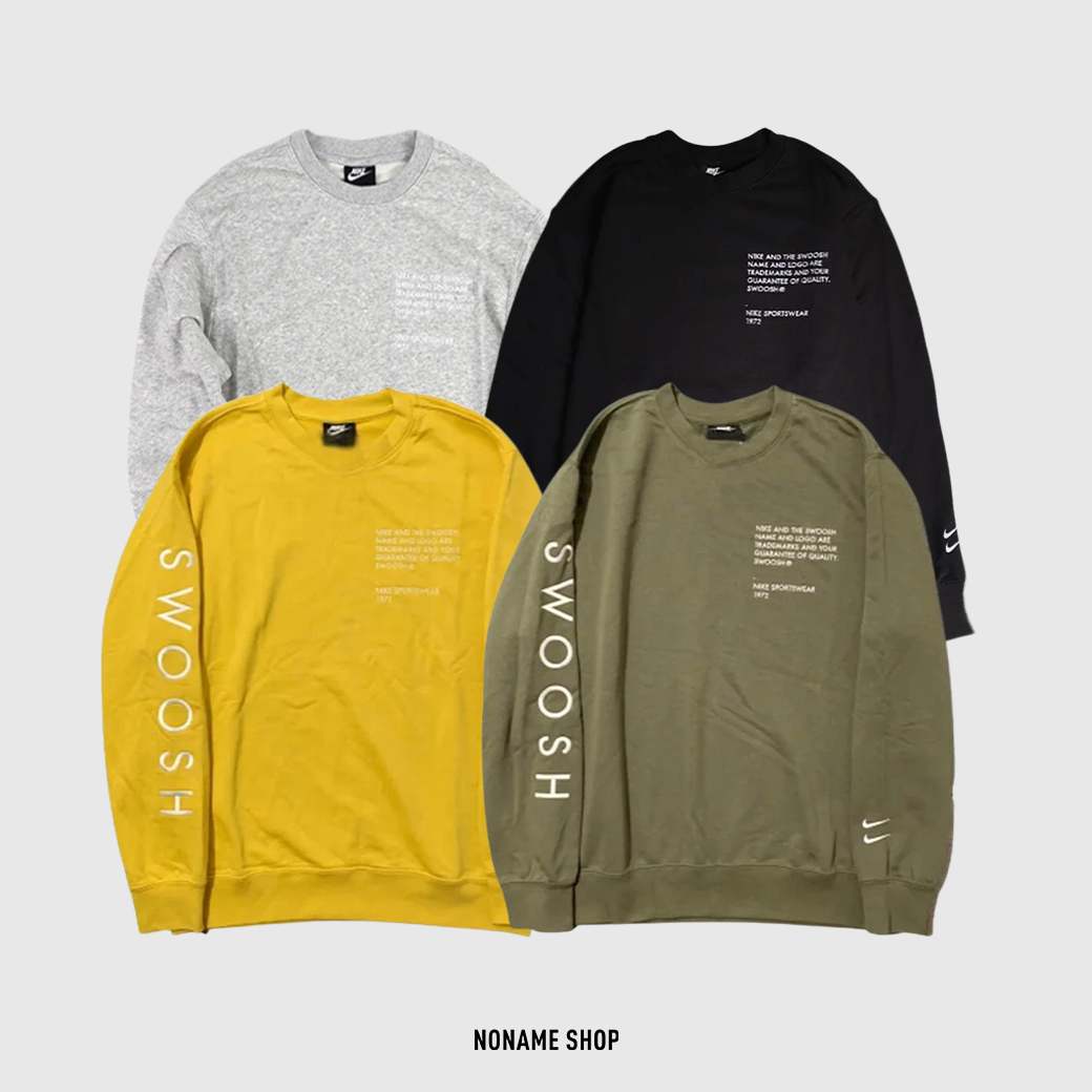 🎄聖誕限定優惠🎄 NIKE NSW Swoosh Crew 刺繡 雙勾 字母 大學Tee 四色 (男款)