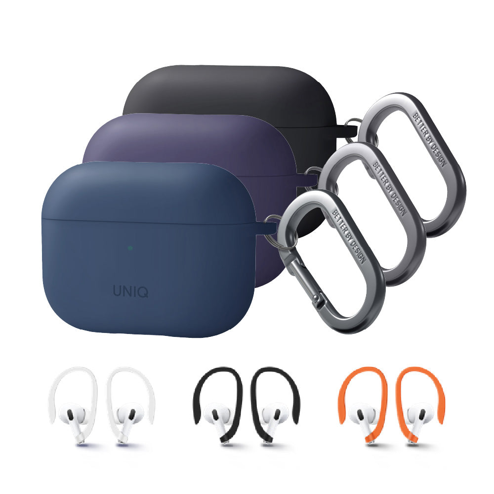 UNIQ Nexo 耳掛運動液態矽膠藍牙耳機保護套（附登山扣）AirPods Pro 第2代
