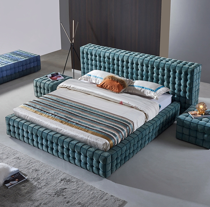 鑽石軟包床架 AOZ-M988