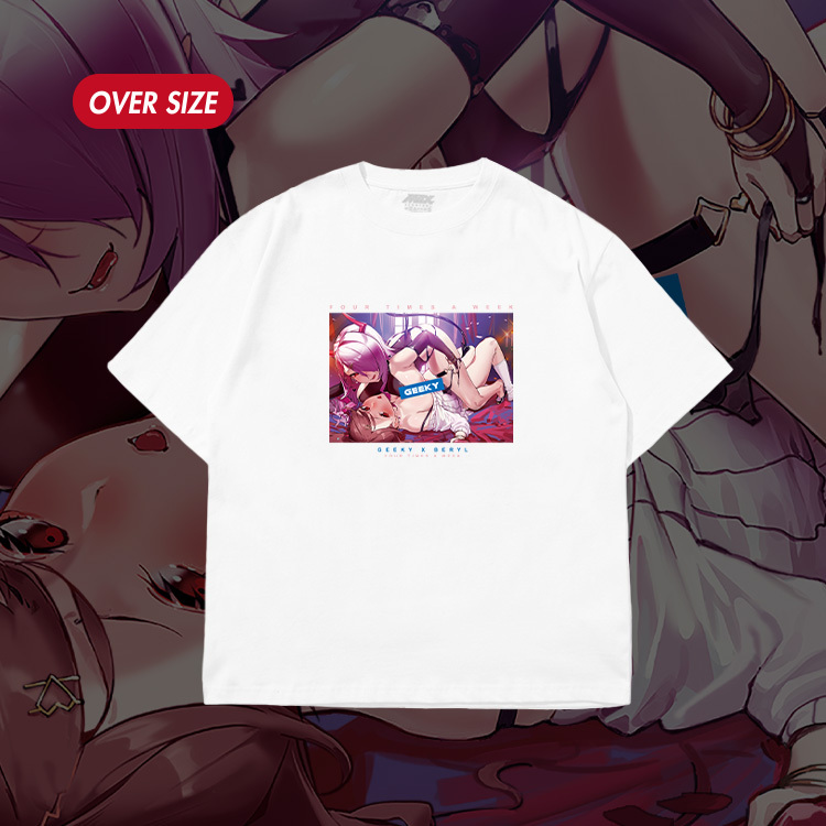 GEEKY x 貝莉莓魅魔照片短T-白