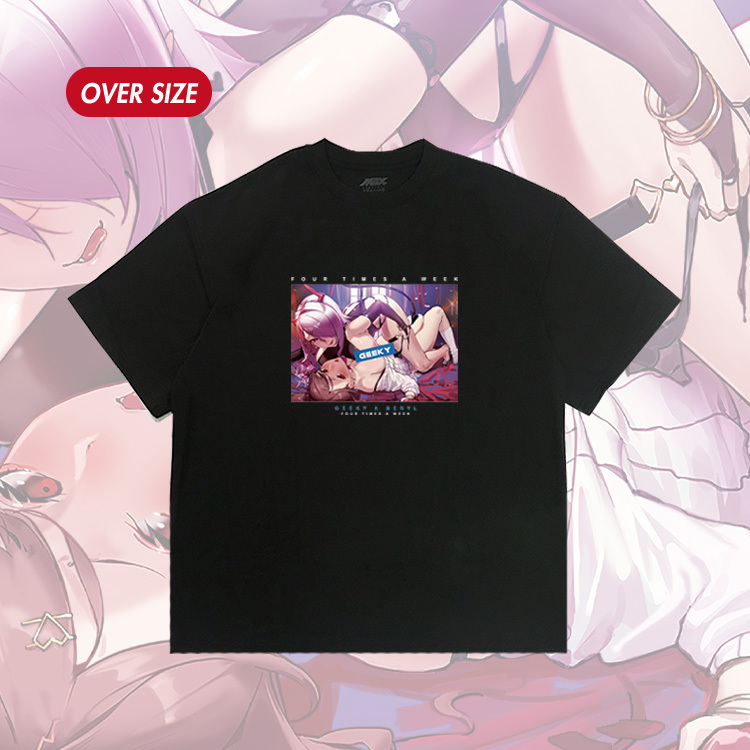 GEEKY x 貝莉莓魅魔照片短T-黑