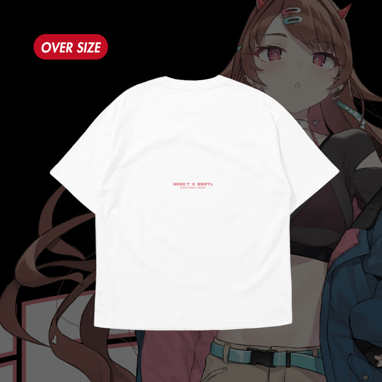 GEEKY x 貝莉莓日常短T-白