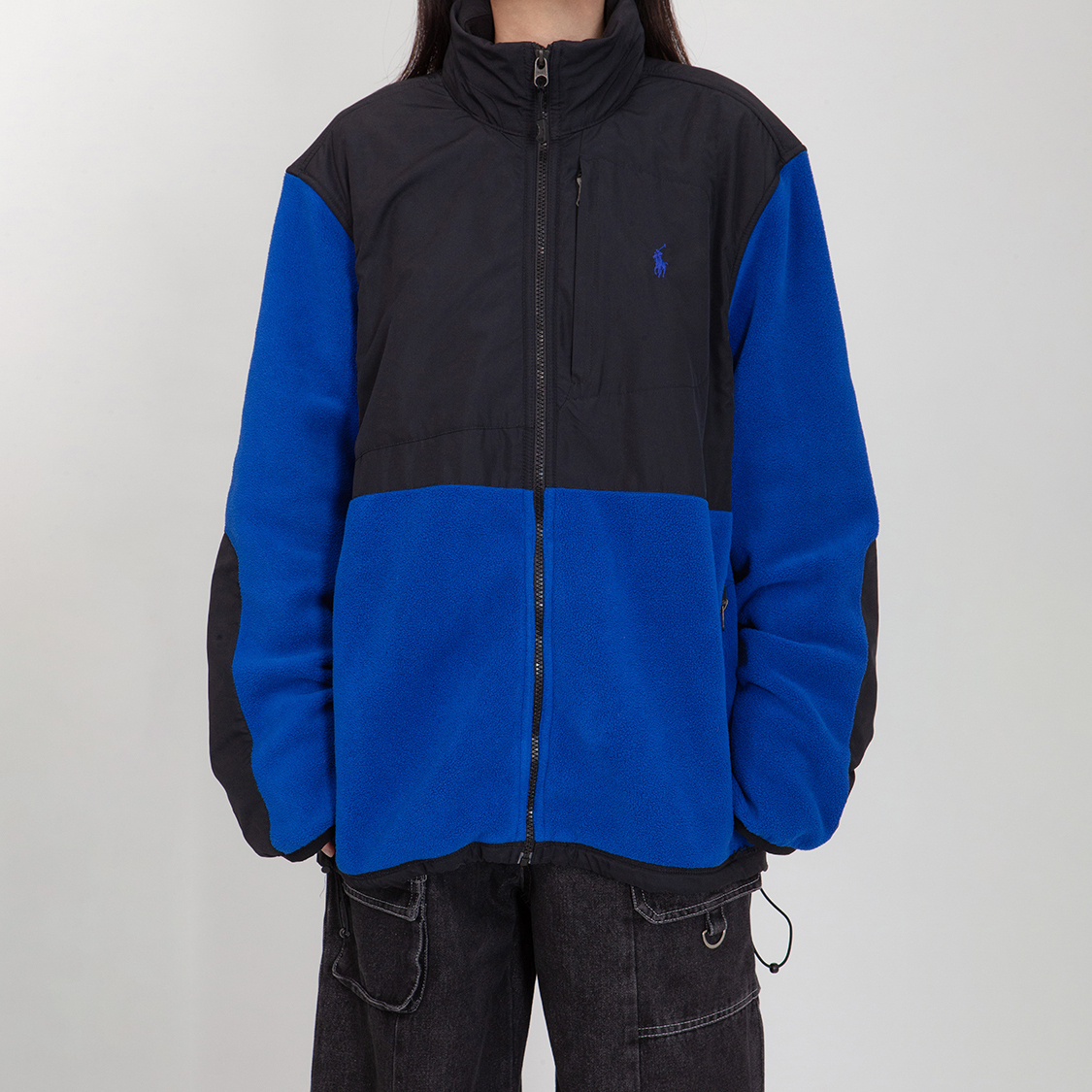 VINTAGE POLO FLEECE ZIP UP JACKET