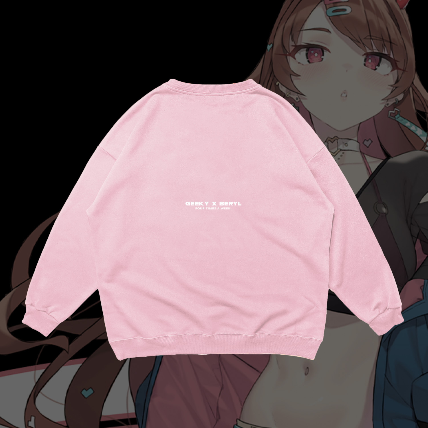 GEEKY x 貝莉莓日常大學T-粉