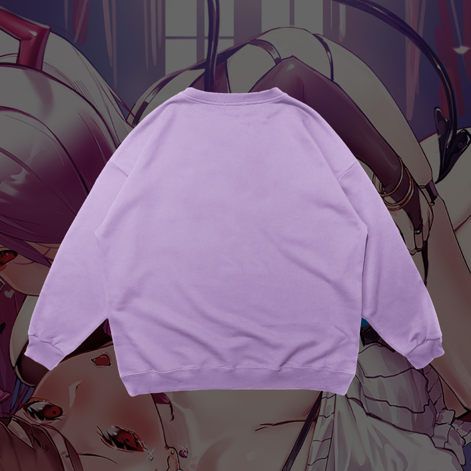 GEEKY x 貝莉莓魅魔照片大學T-粉紫