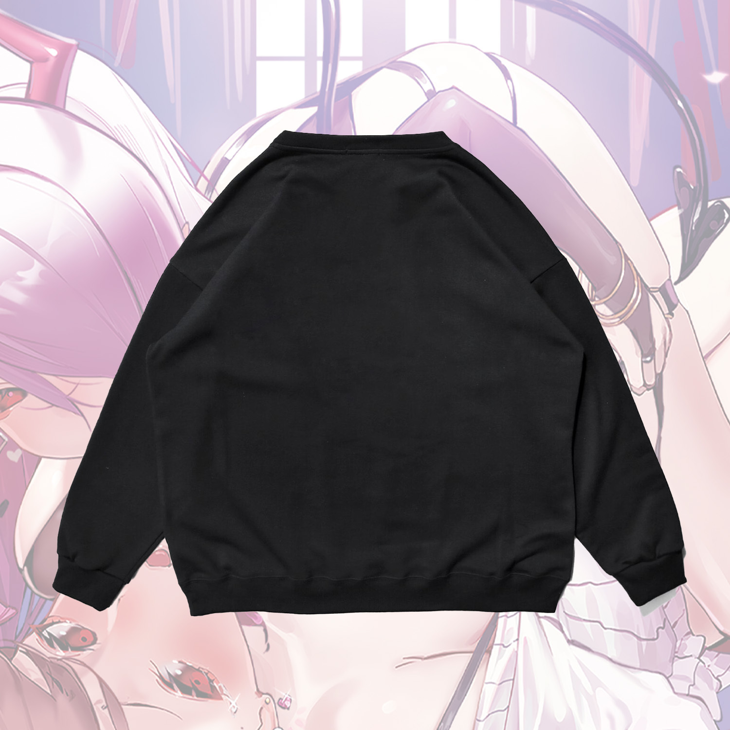 GEEKY x 貝莉莓魅魔照片大學T-黑