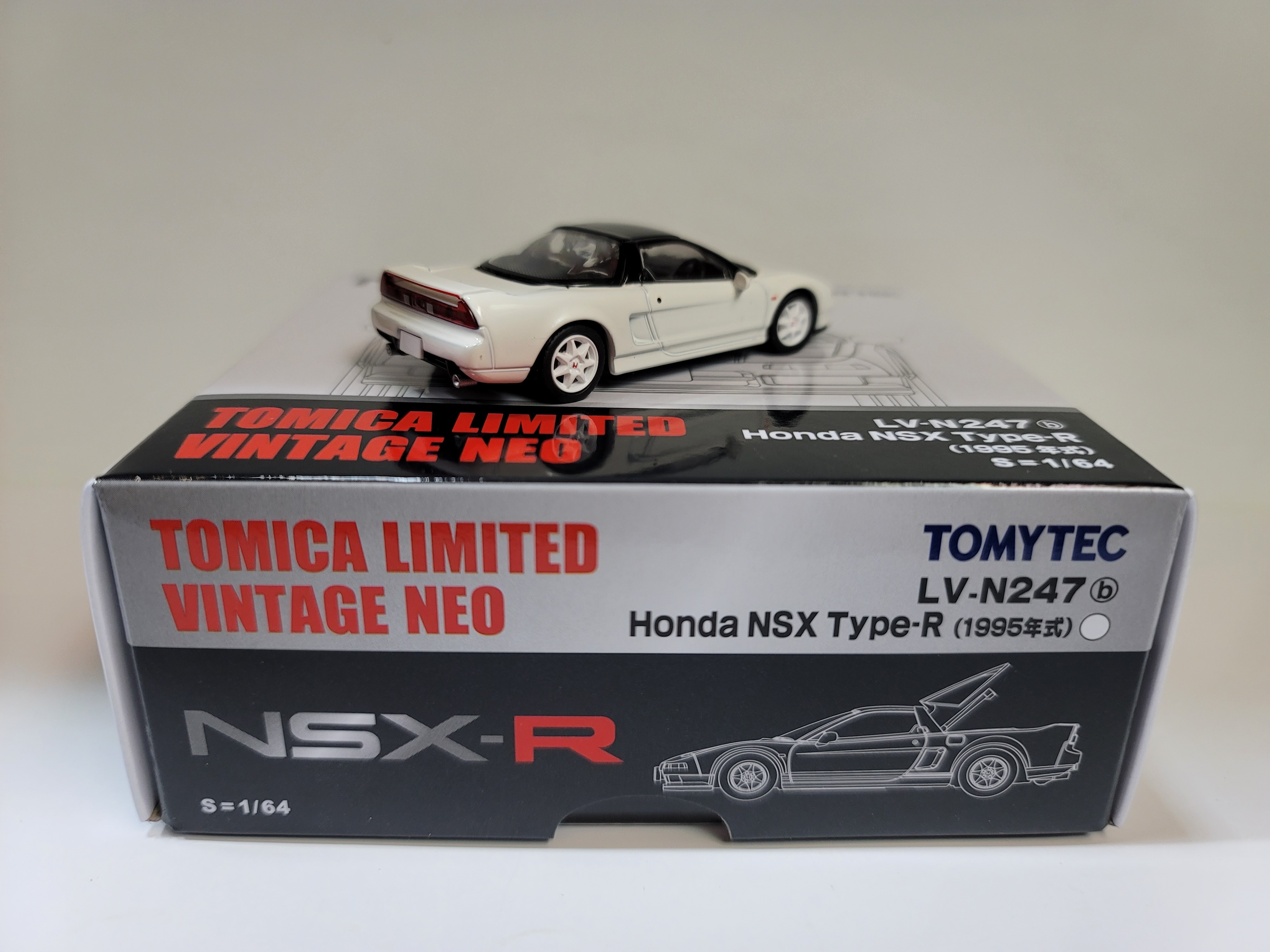 Tomytec 1/64 LV-N247b Honda NSX Type-R (white) 1995