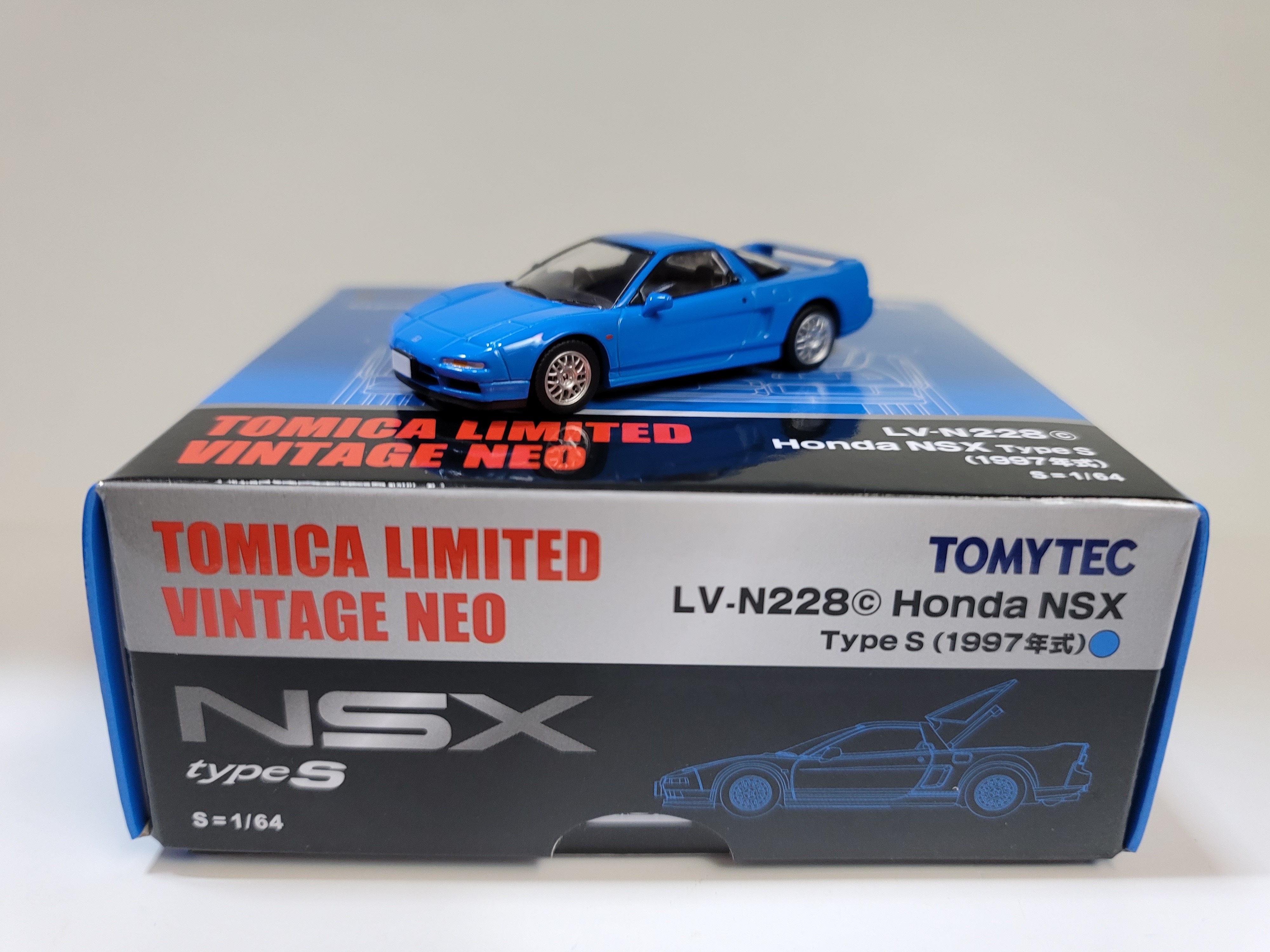 Tomytec 1/64 LV-N228c Honda NSX Type-R (Blue) 1997