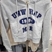 [S] DYSFUNCT UNWRAP ME CROP HOODIE,GRAY/INDIGO, H-UNWRAP GRAY INS [FINAL SALE] (SDY56)