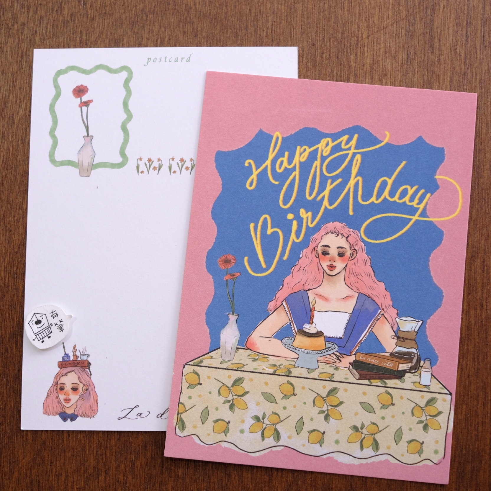 老派少女的生日派對 明信片｜甜蜜生活 la dolce vita 臺灣