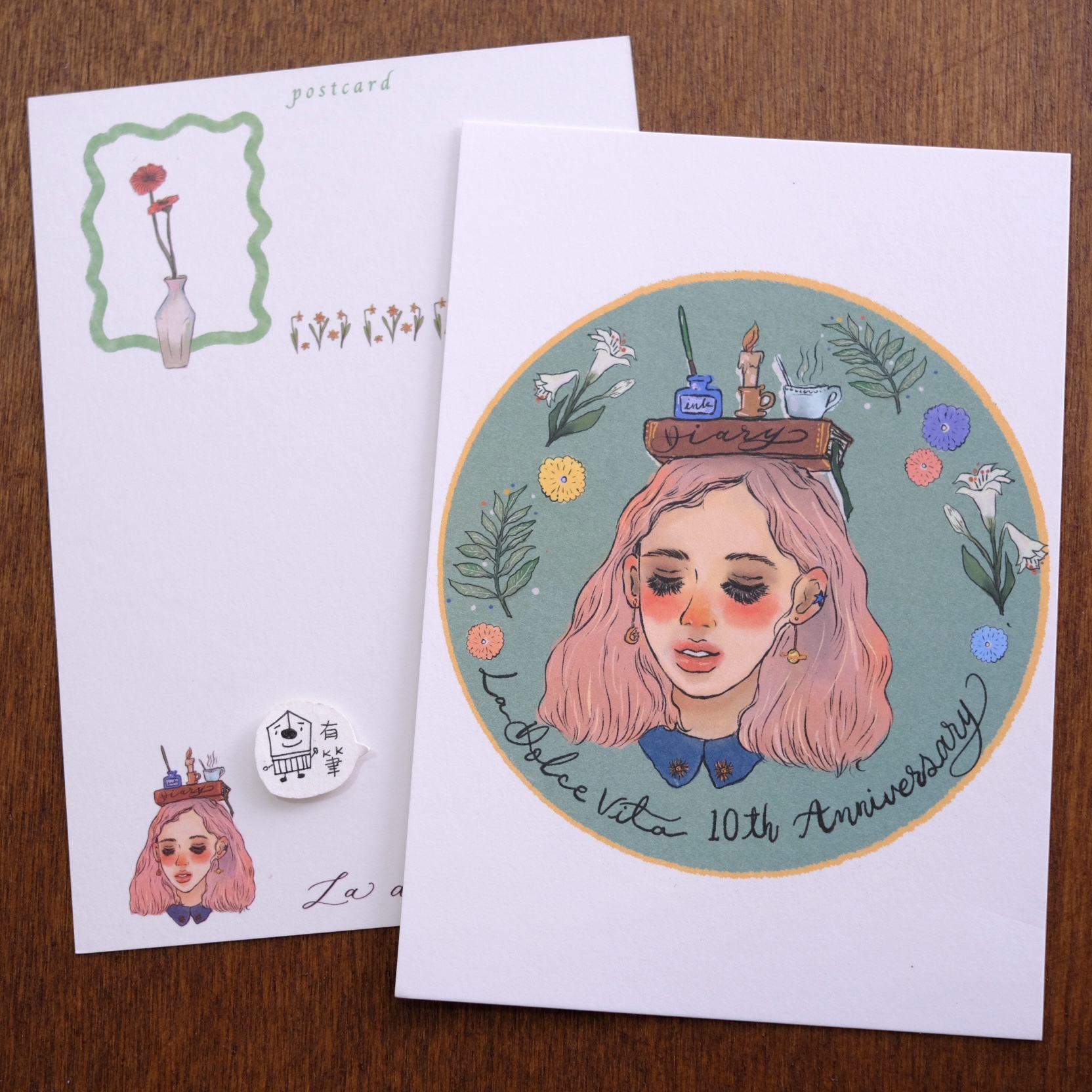 甜蜜生活十週年女孩 明信片｜甜蜜生活 la dolce vita 臺灣