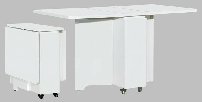 🌟包送裝🌟 8800系列 亮光白色 摺疊餐枱 雞翼枱系列(8800-120)(8800-142)