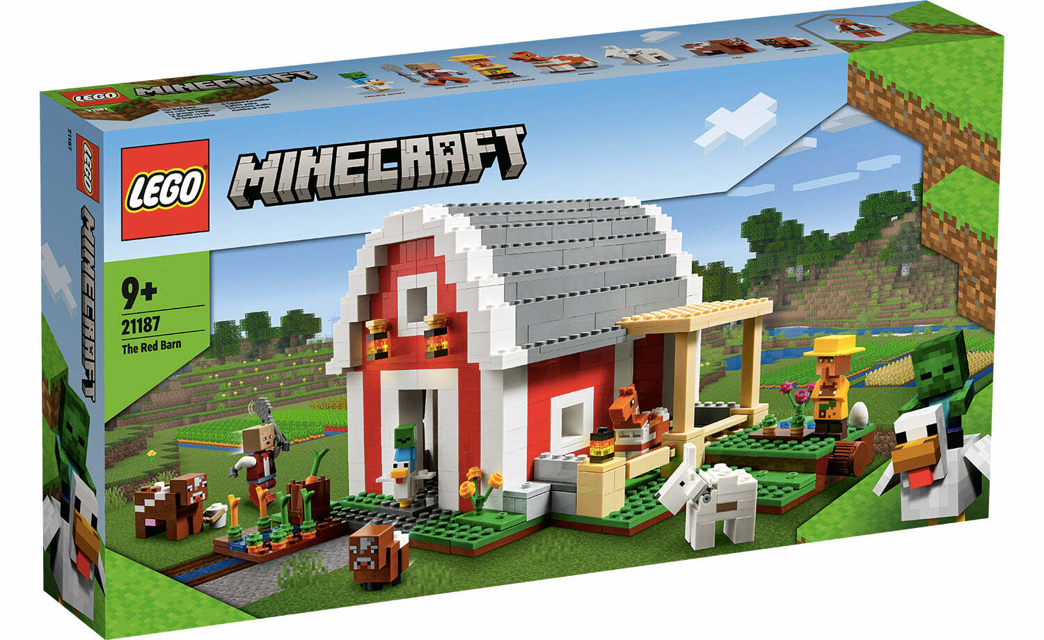 [飛米樂高積木磚賣店] LEGO 21187 Minecraft-The Red Barn 紅色穀倉