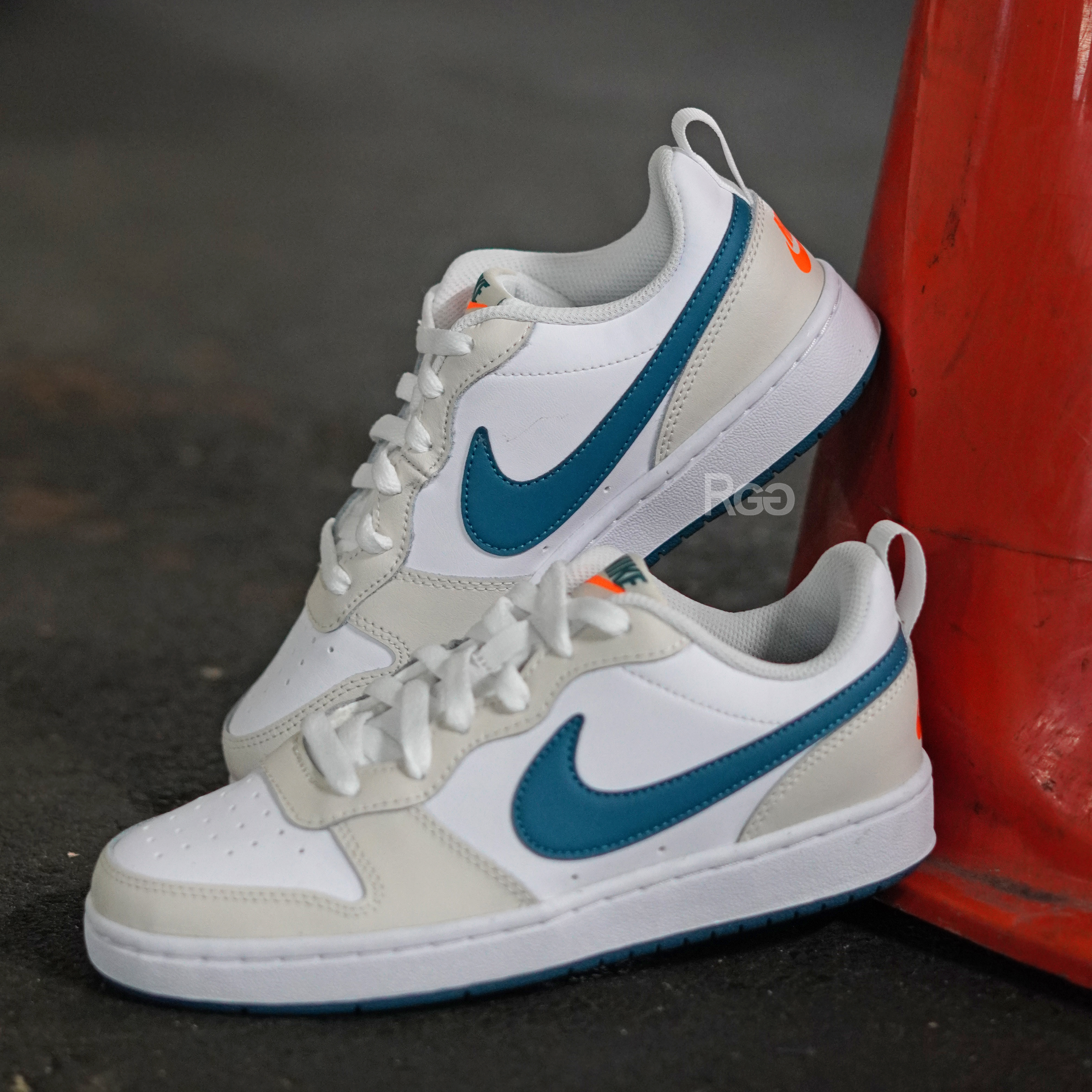 Nike Court Borough Low 2 (GS) 奶油藍綠色小Dunk (BQ5448-017)