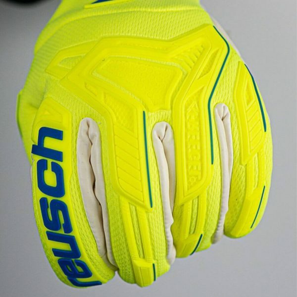 REUSCH ATTRAKT FREEGEL GOLD X FINGER SUPPORT SAFETY YELLOW -指骨龍門手套