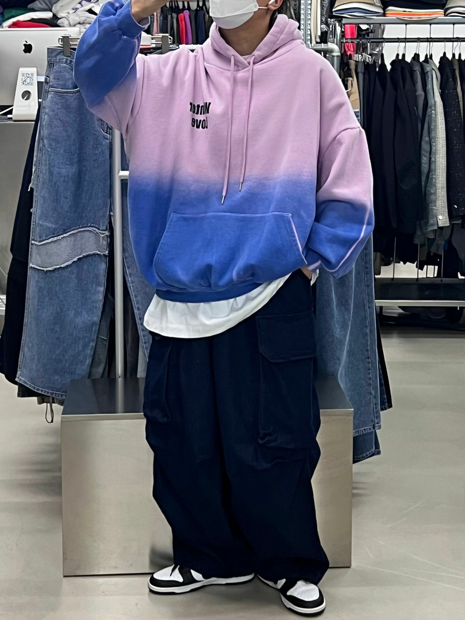 工裝鬆身牛仔褲 P1690