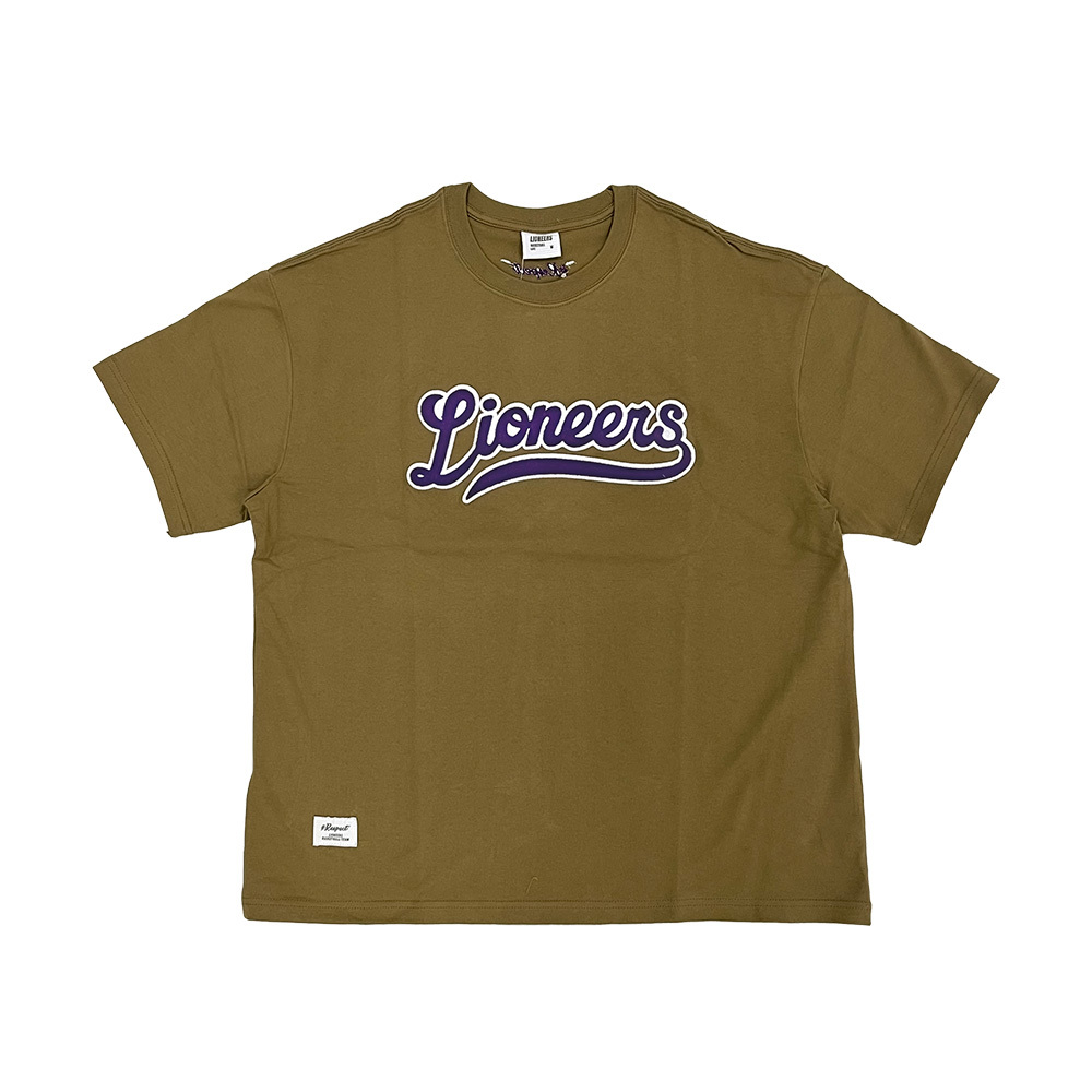 22-23 LIONEERS鎖鏈繡短TEE｜卡其