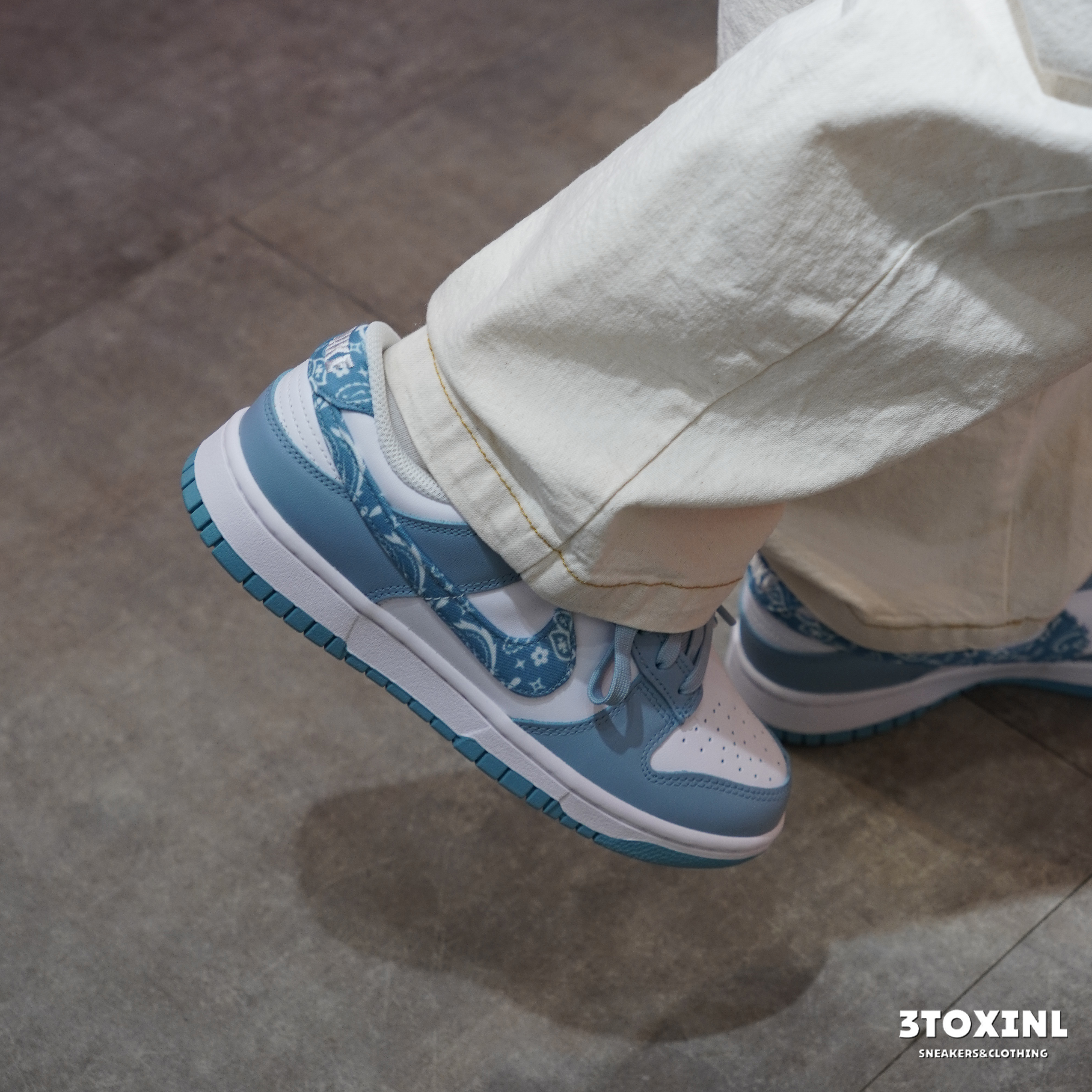 (現貨) Nike Dunk Low Essential - Paisley Pack Worn Blue (W)