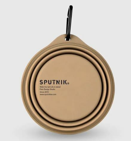 SPUTNIK - 寵物折疊碗 Collapsible Bowl - 卡其