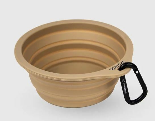 SPUTNIK - 寵物折疊碗 Collapsible Bowl - 卡其