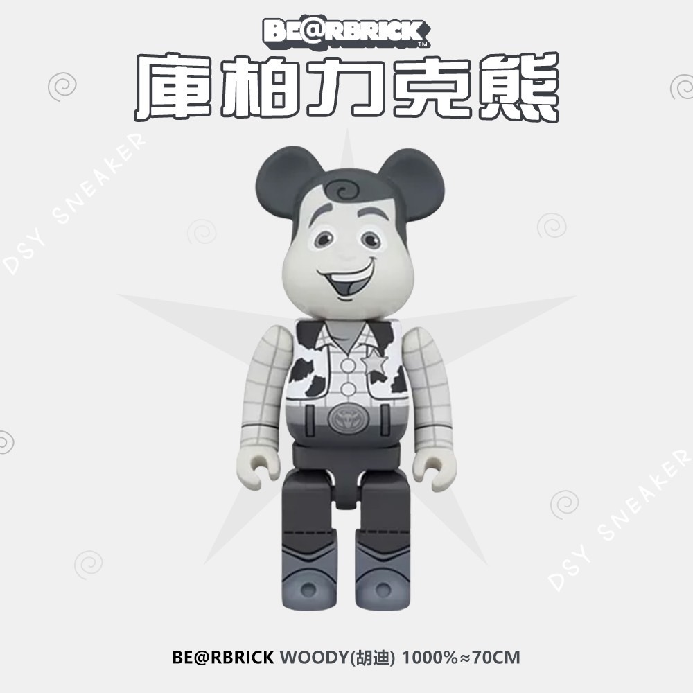 Be@rbrick Bearbrick Toy Story Woody (Black&White) 1000%