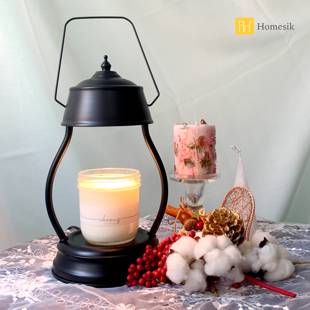 Retro Scented Candle Warmer (Black)