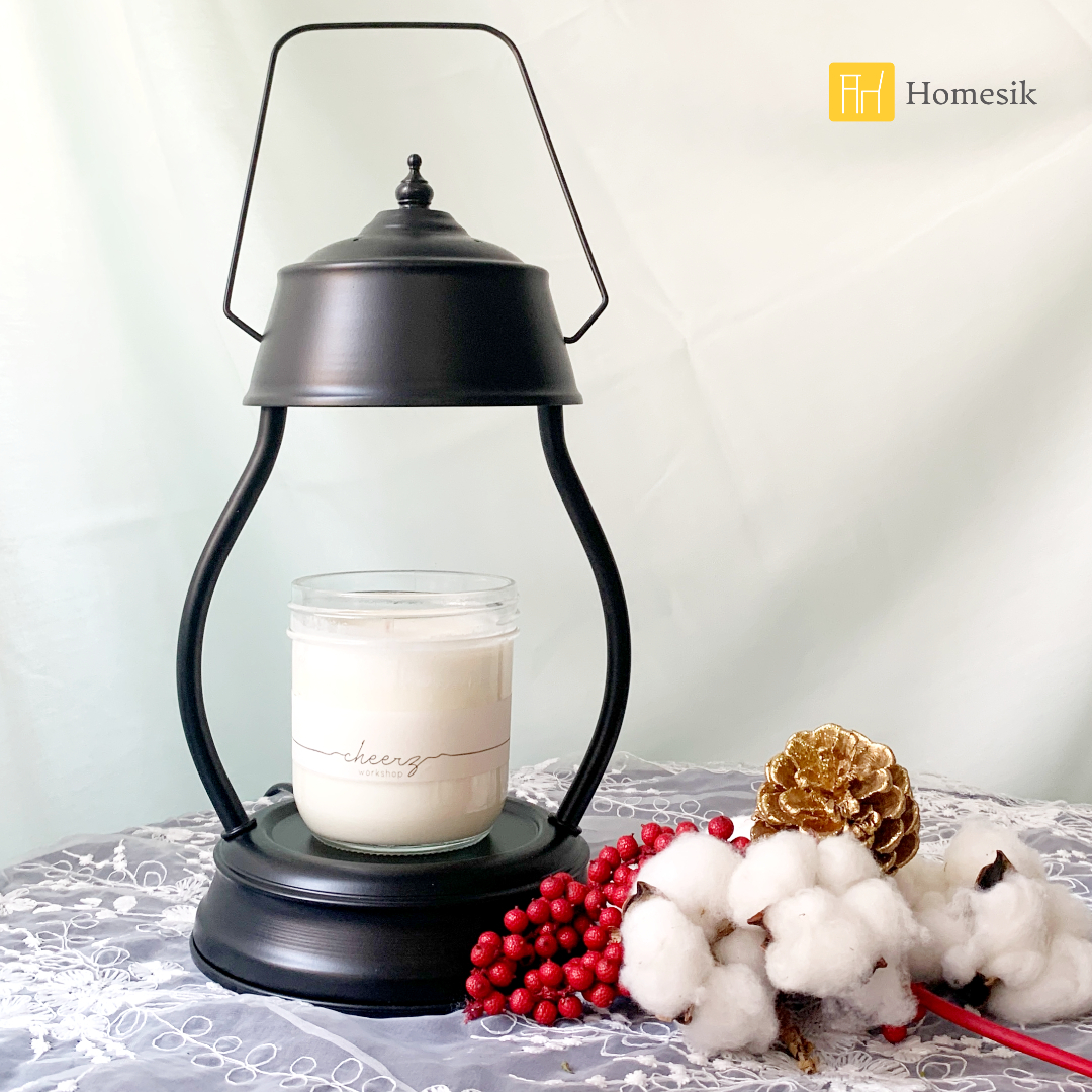 Retro Scented Candle Warmer (Black)