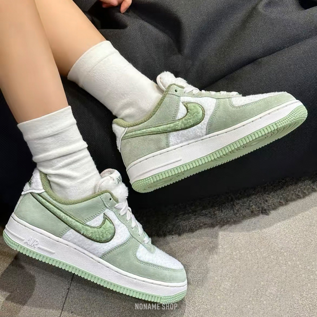 NIKE AIR FORCE 1 LOW " Fleece Green" 哈密瓜 毛絨絨 (女款)