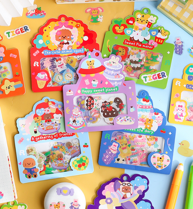 悦真萌宠乐园系列手账贴纸（40枚）