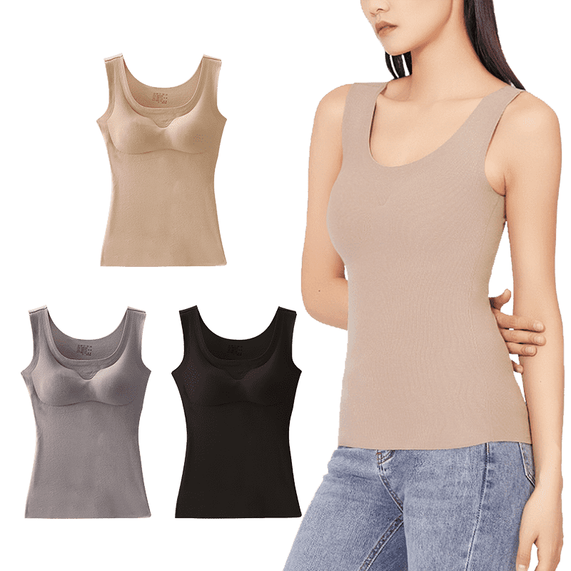 德絨發熱內衣背心