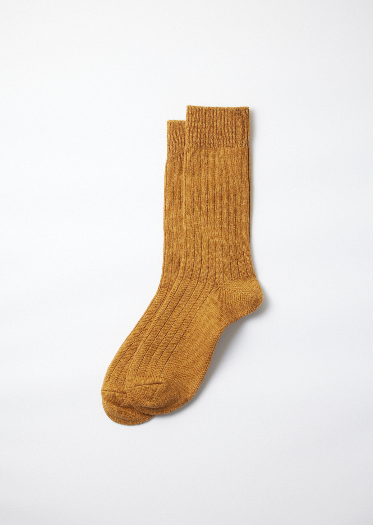 ROTOTO - COTTON WOOL RIBBED CREW SOCKS / 2COLORS