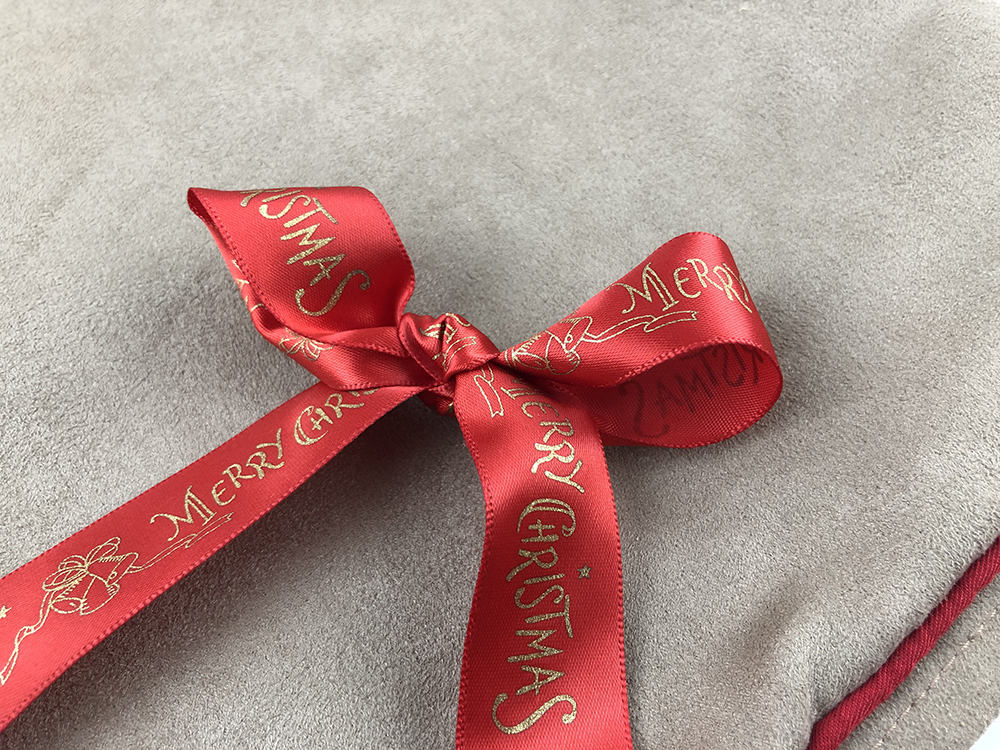 聖誕鈴聲/金粉單緞面/22mm