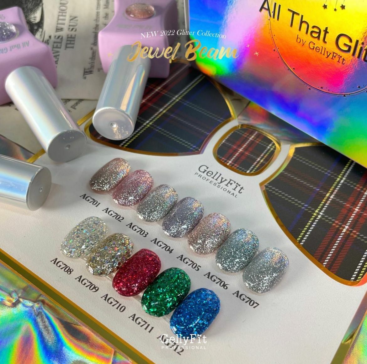 Gellyfit- AG701-AG709 ALL that Glitter (10ml)