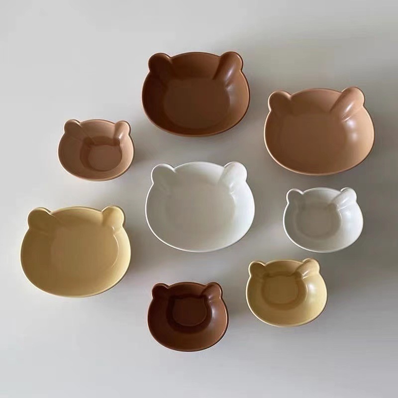 《1456》熊頭陶瓷燕麥碗