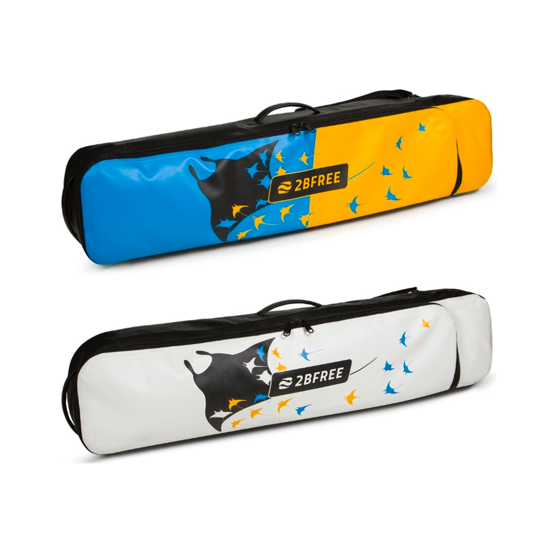 ▲2bFREE 手提後背長蛙袋(鬼蝠魟)