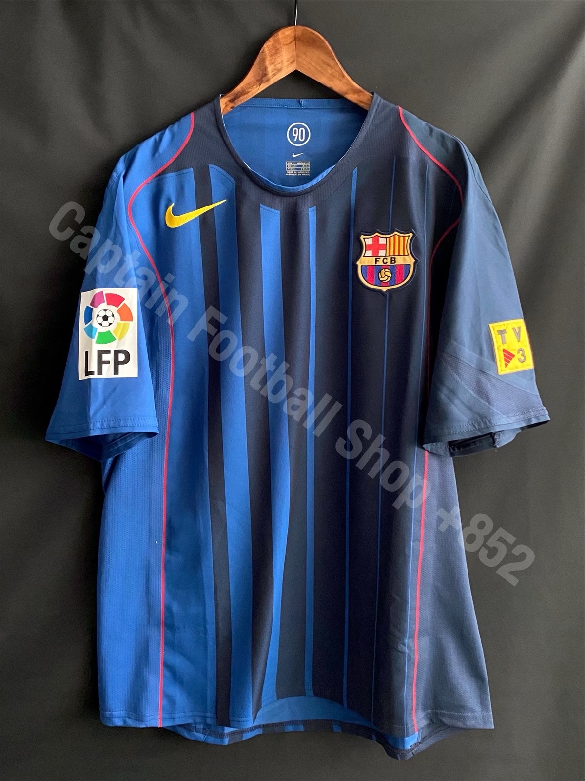 (更衣室版) 巴塞隆拿 2004-2005 Nike 作客更衣室球員版球衣 #10 RONALDINHO