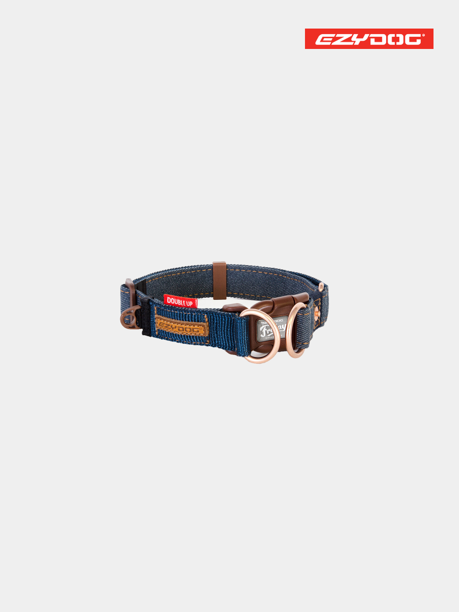 【澳洲EZYDOG】雙環項圈｜丹寧