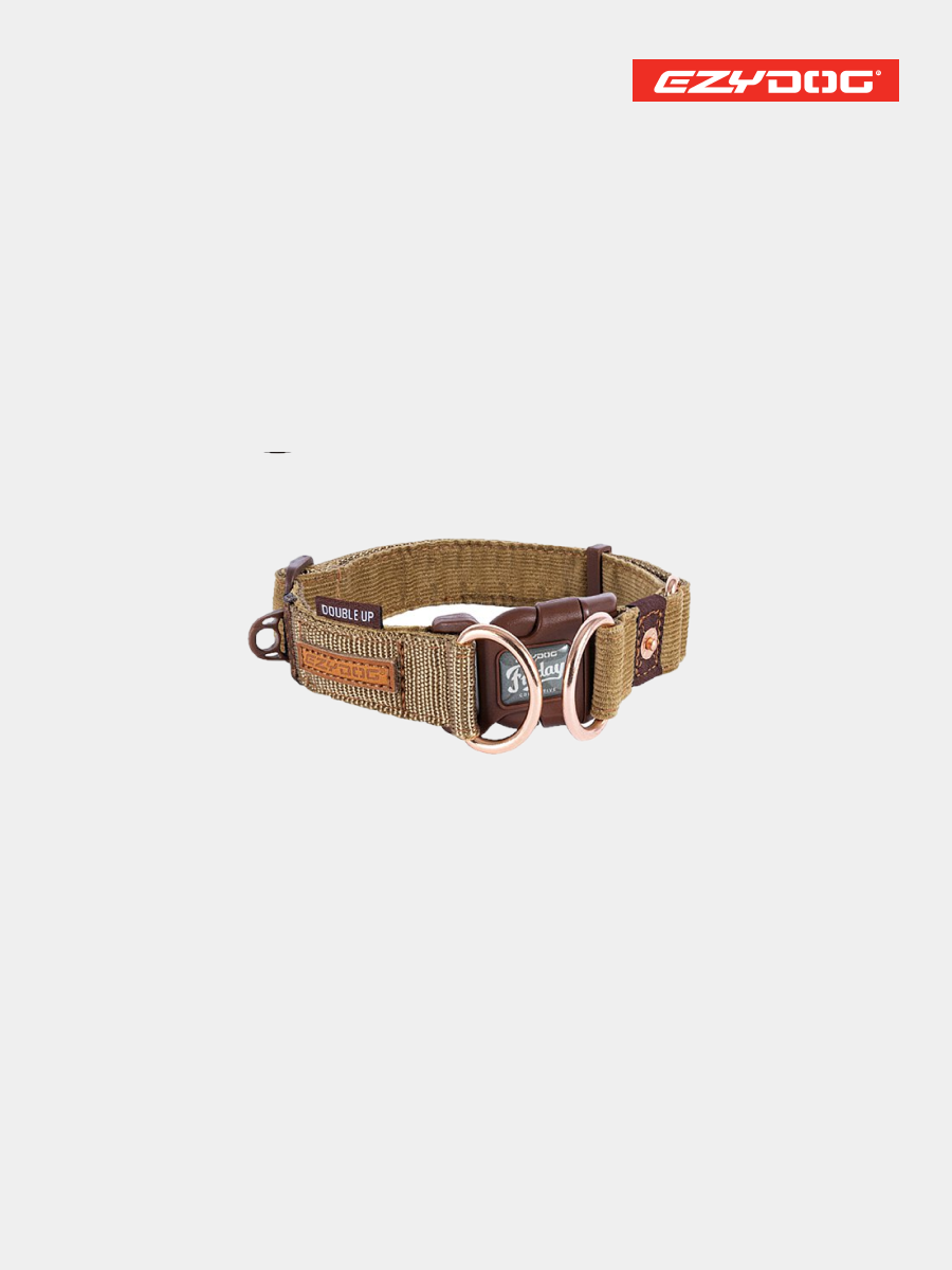 【澳洲EZYDOG】雙環項圈｜燈芯絨