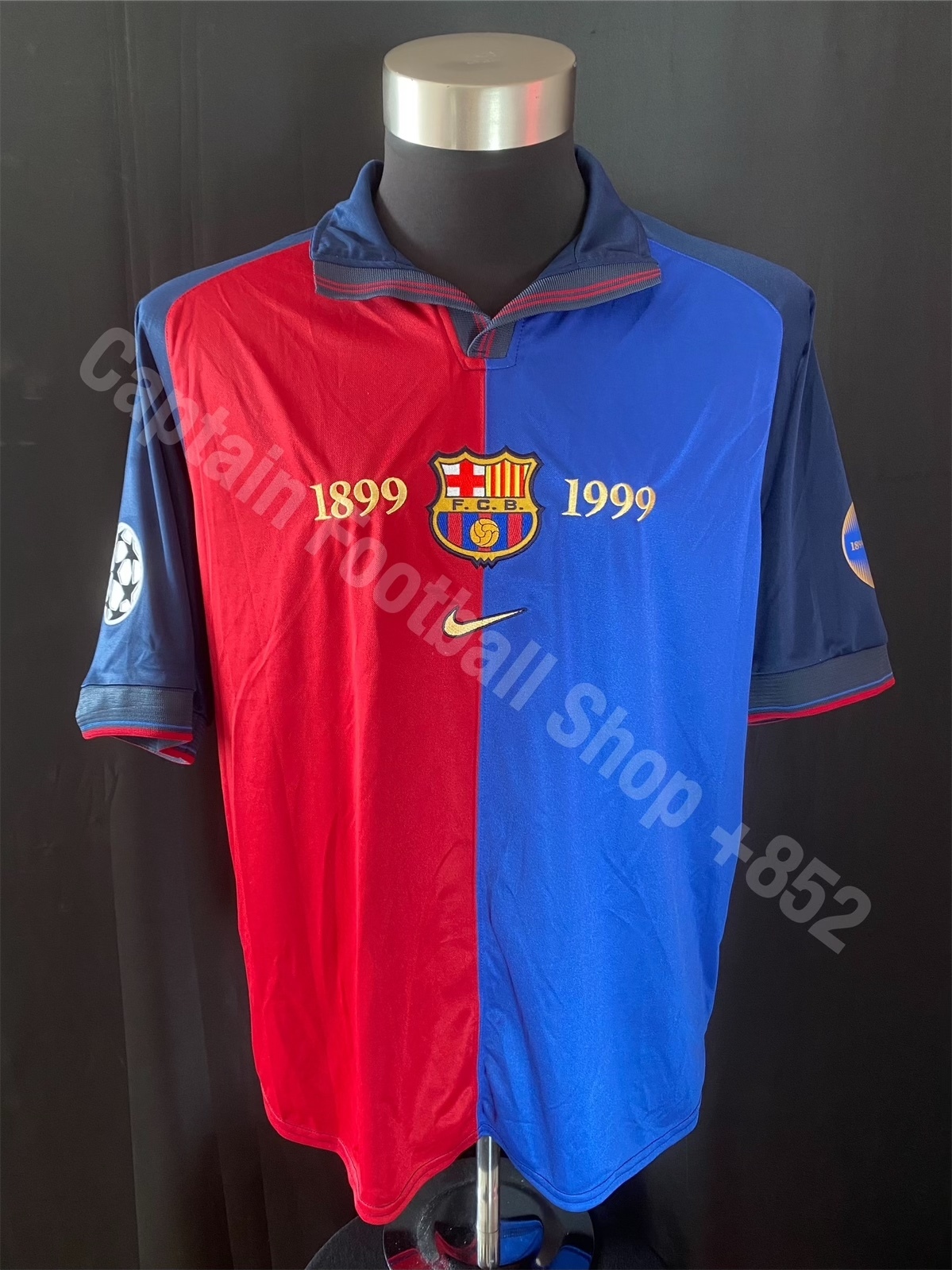 (球員版) 巴塞隆拿 1999-2000 Nike 百週年主場球員版 #11 RIVALDO