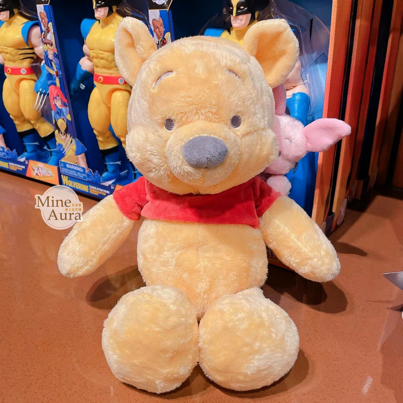 小熊維尼 Winnie the Pooh 背 小豬 皮傑 piglet 娃娃 玩偶 -上海迪士尼樂園