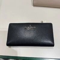 [S] KATE SPADE WLR00145 STACI SAFFIANO LEATHER LG SLIM B WALLET,BLACK, 767883818909 (SKS72)