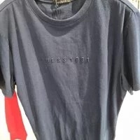 [S] GUESS MEN'S LETTERING EMBO SHORT SLEEVE TEE,DARK NAVY, MM2K8431-DNV (SGU298)