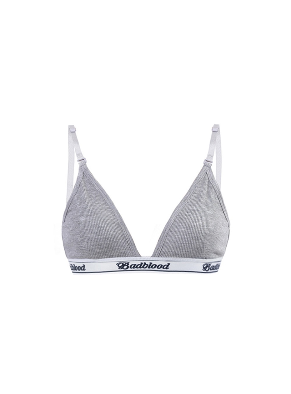 BADBLOOD] MODAL COTTON ESSENTIAL TRIANGLE BRA IN GRAY