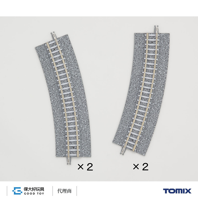 TOMIX 1782 Fine Track Wide PC Approach Track CR(L)317-22.5-WP(F) (Set of 4)