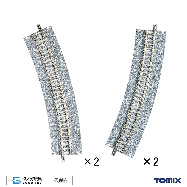 TOMIX 1784 Fine Track Wide PC Approach Track CR(L) 391-22.5-WP(F) (Set of 4)