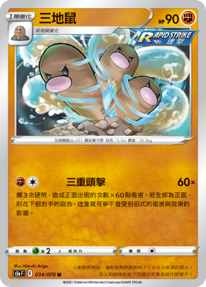 S5aF 034/070 三地鼠