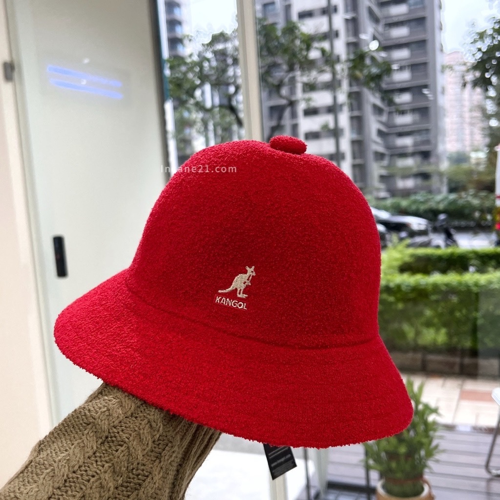 Kangol Bermuda Casual Bucket Hat 鐘形帽黑/白/紅